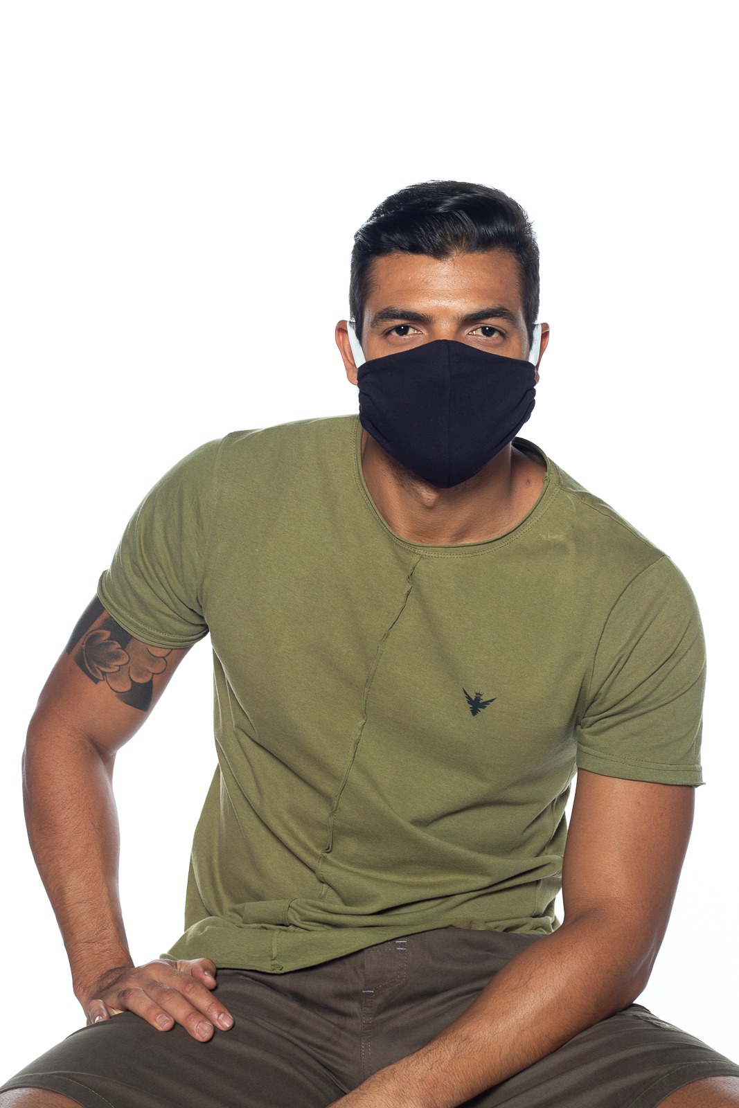 Kit 5 Máscaras Macaw Proteção Lavável 100% algodão