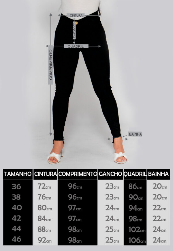Calça Skinny 1002 Preto Bella Canvas - Image 10
