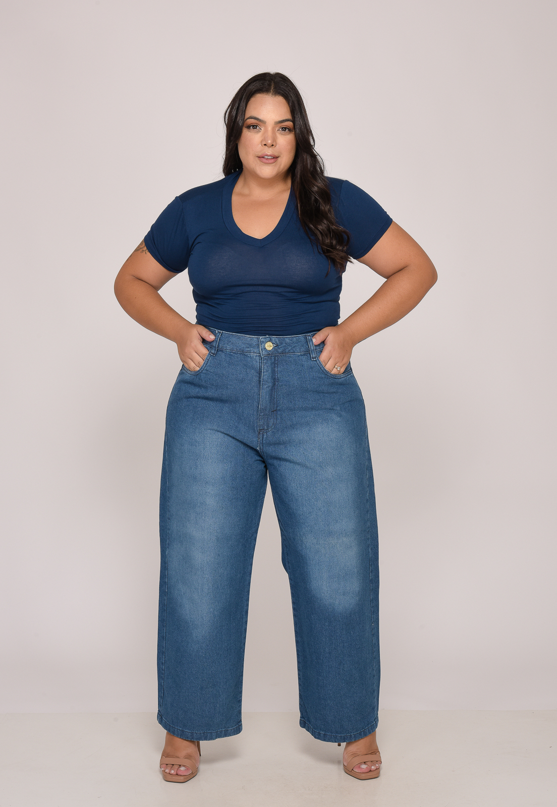 Calça Feminina Plus Size 7930 Jeans