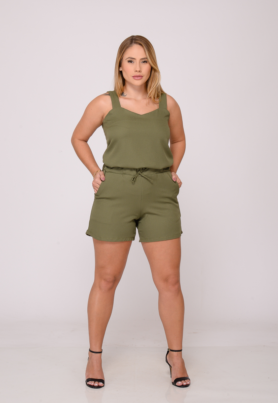 Conjunto Feminino 7938 Army Green