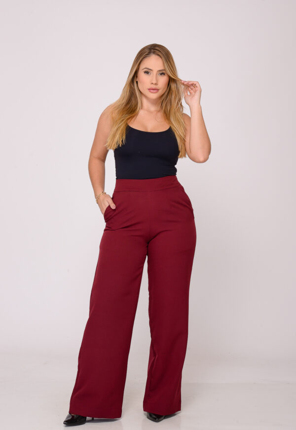 Calça Social Feminina 7939 Marsala