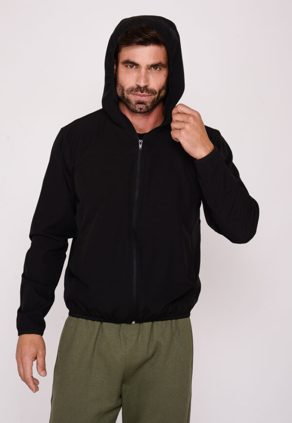 Jaqueta Masculina Corta Vento 7956 Preto - Image 2