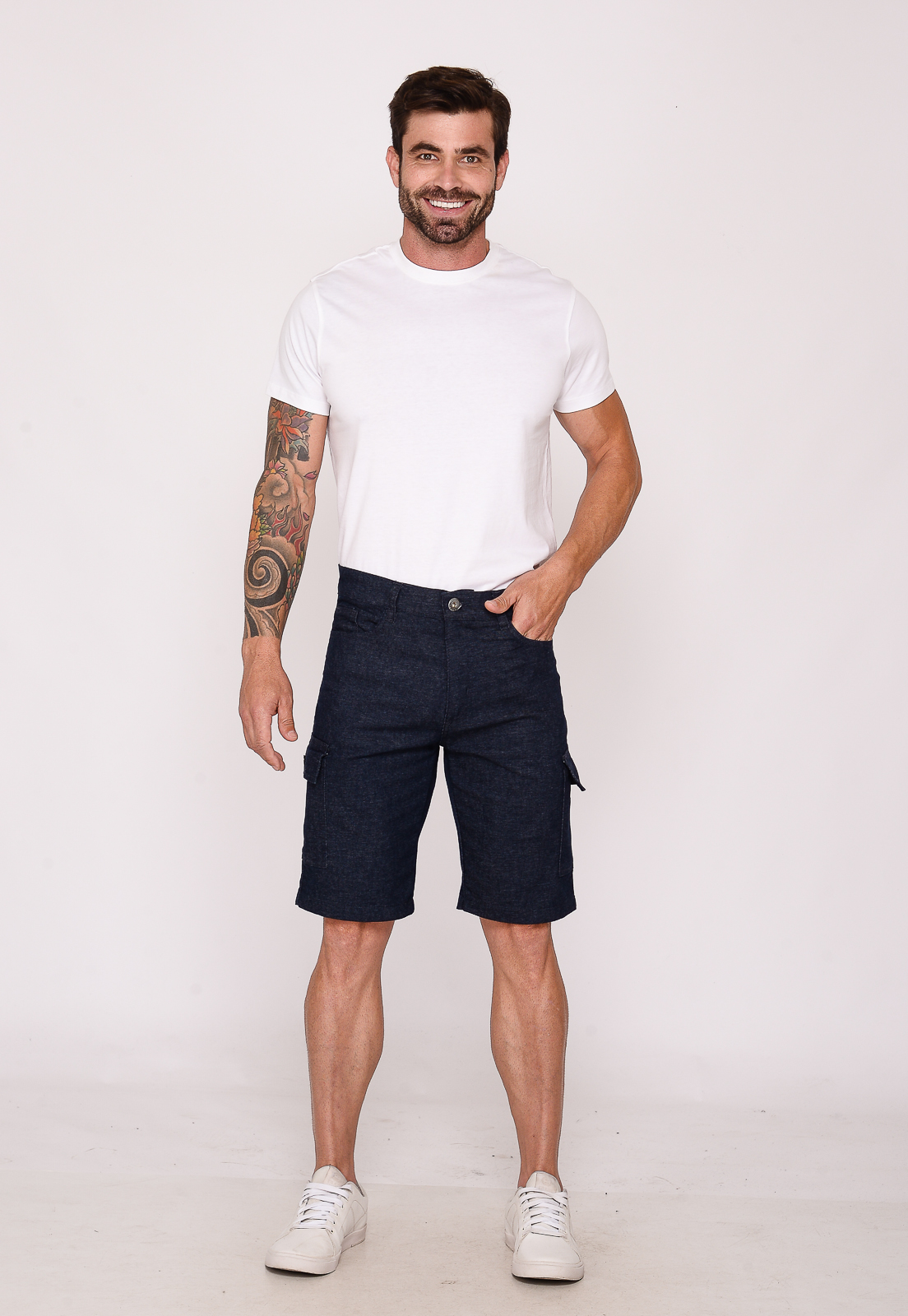 Bermuda Masculina 7950 Azul Marinho