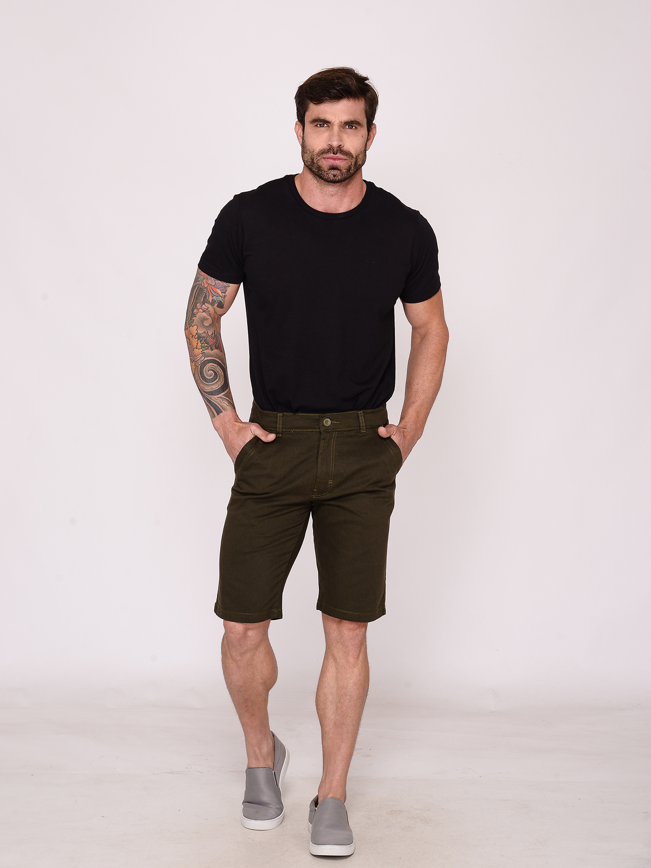 Bermuda Macaw Sarja 7764 Verde Musgo