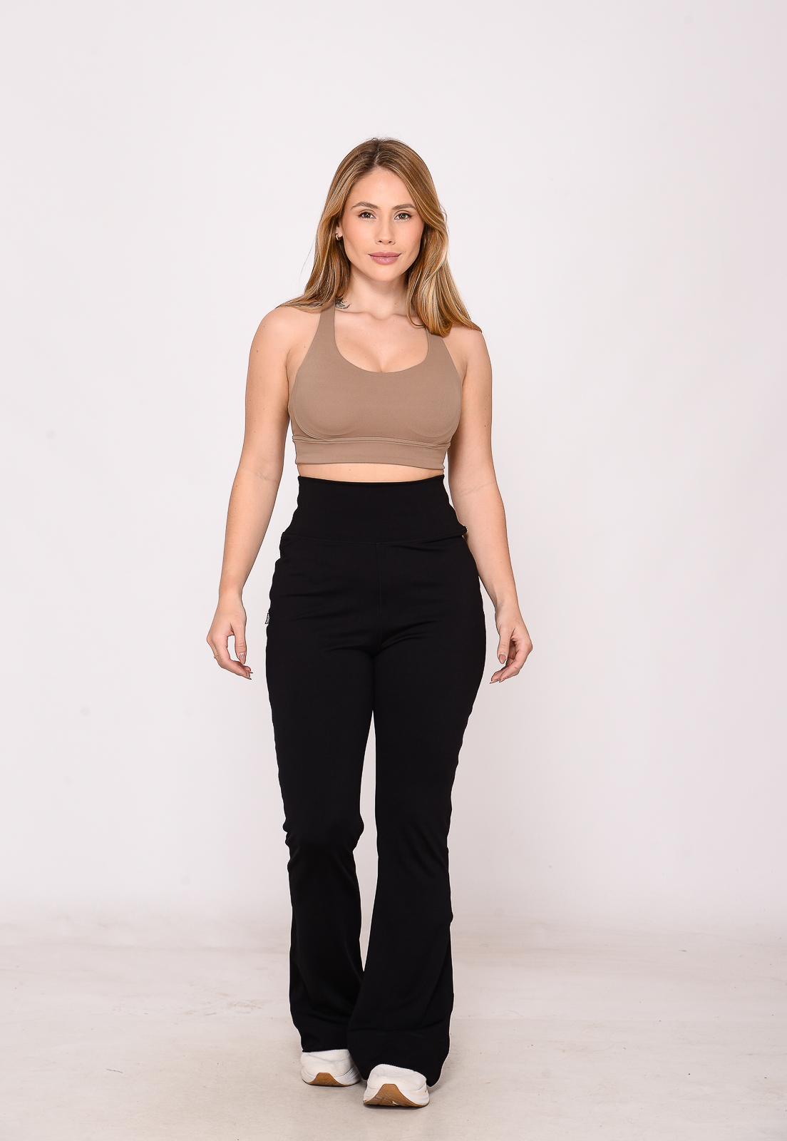 Calça Feminina Fitness Flare 7965 Preto