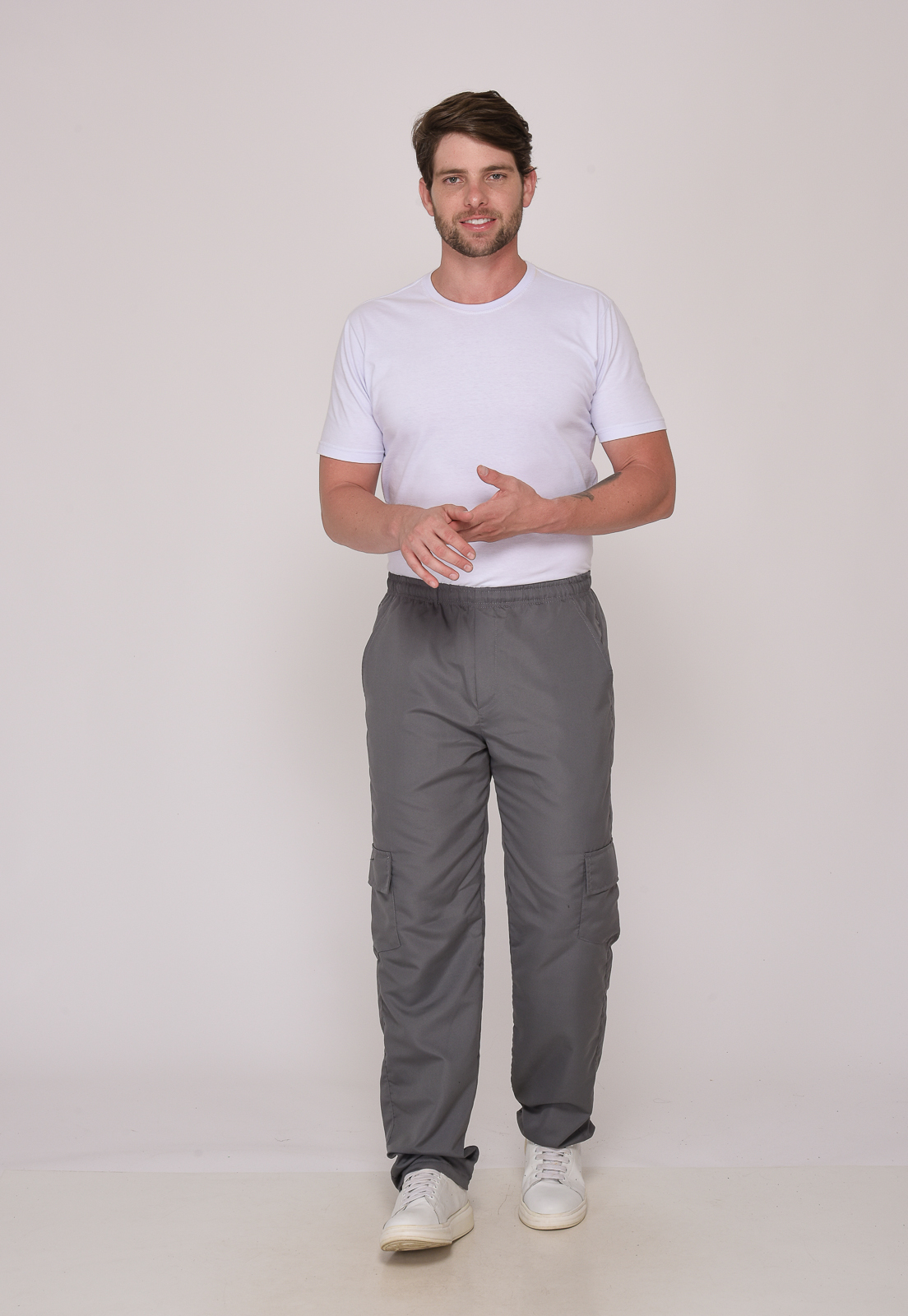 CALÇA MASCULINA NYLON CHUMBO 7931